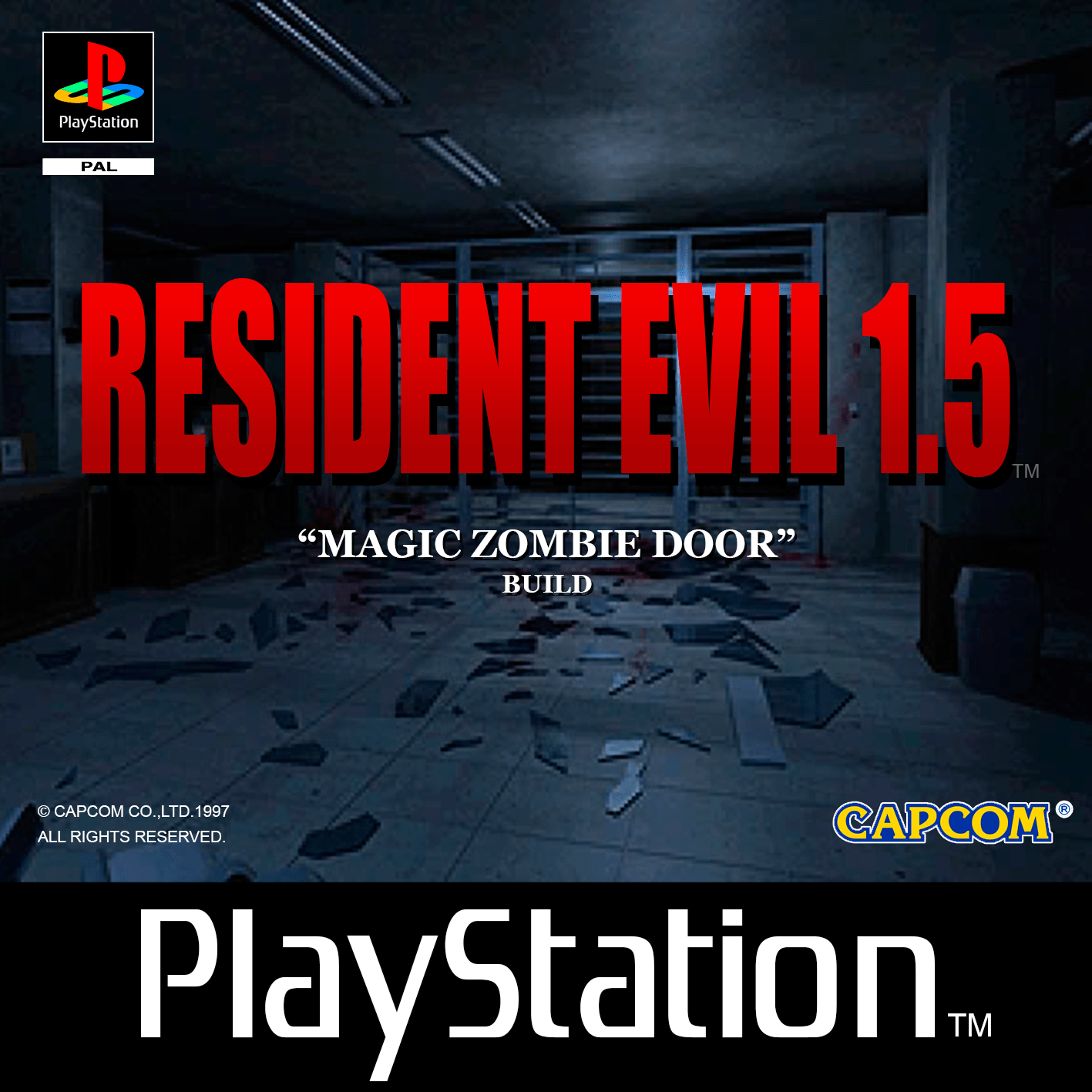 Resident Evil 1.5 (Magic Zombie Door) (Hack) [США] PSX ISO (Обновлена) -  CyberShara