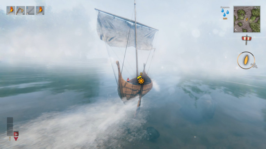 Обращайте внимание на направление ветра и поворот судна