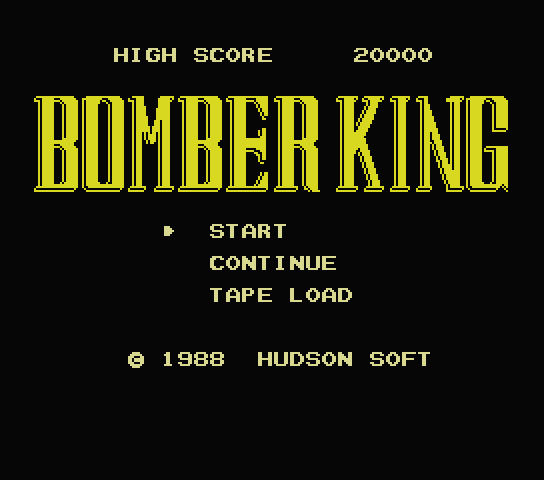 Bomber King (Япония) MSX ROM