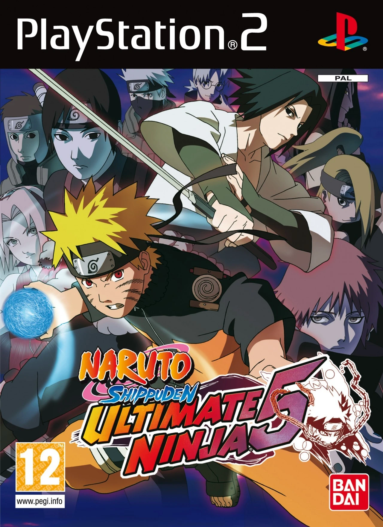 Naruto Shippuden: Ultimate Ninja 5 [RUS] PS2 ISO - CyberShara