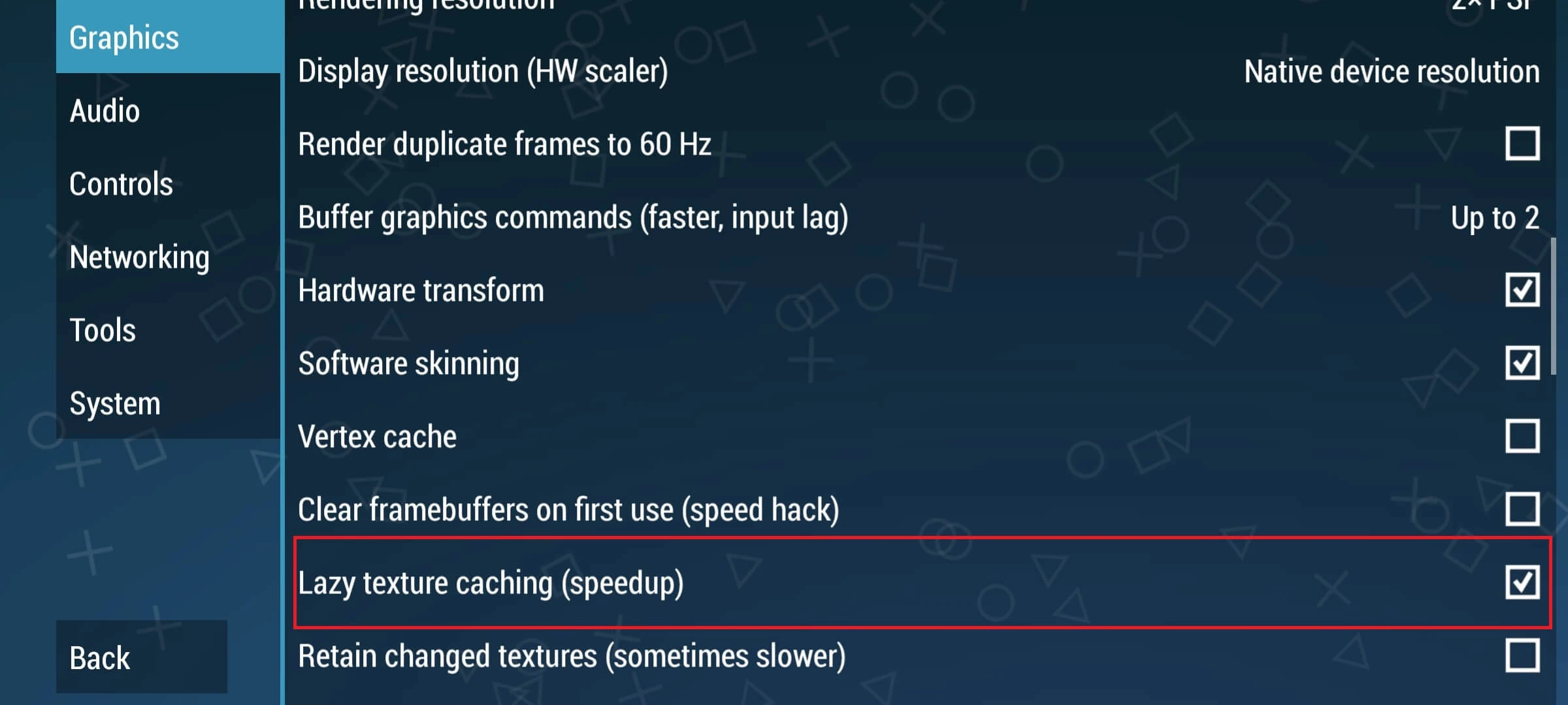 Lazy texture caching в PPSSPP